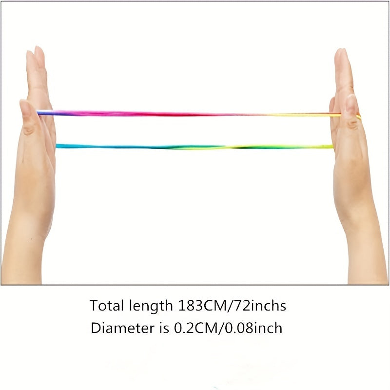 Educatief Regenboog Touw Speelgoed | Vinger Spel & Wetenschappelijk Spel | Leuk voor Kinderen & Volwassenen (2-Pack)