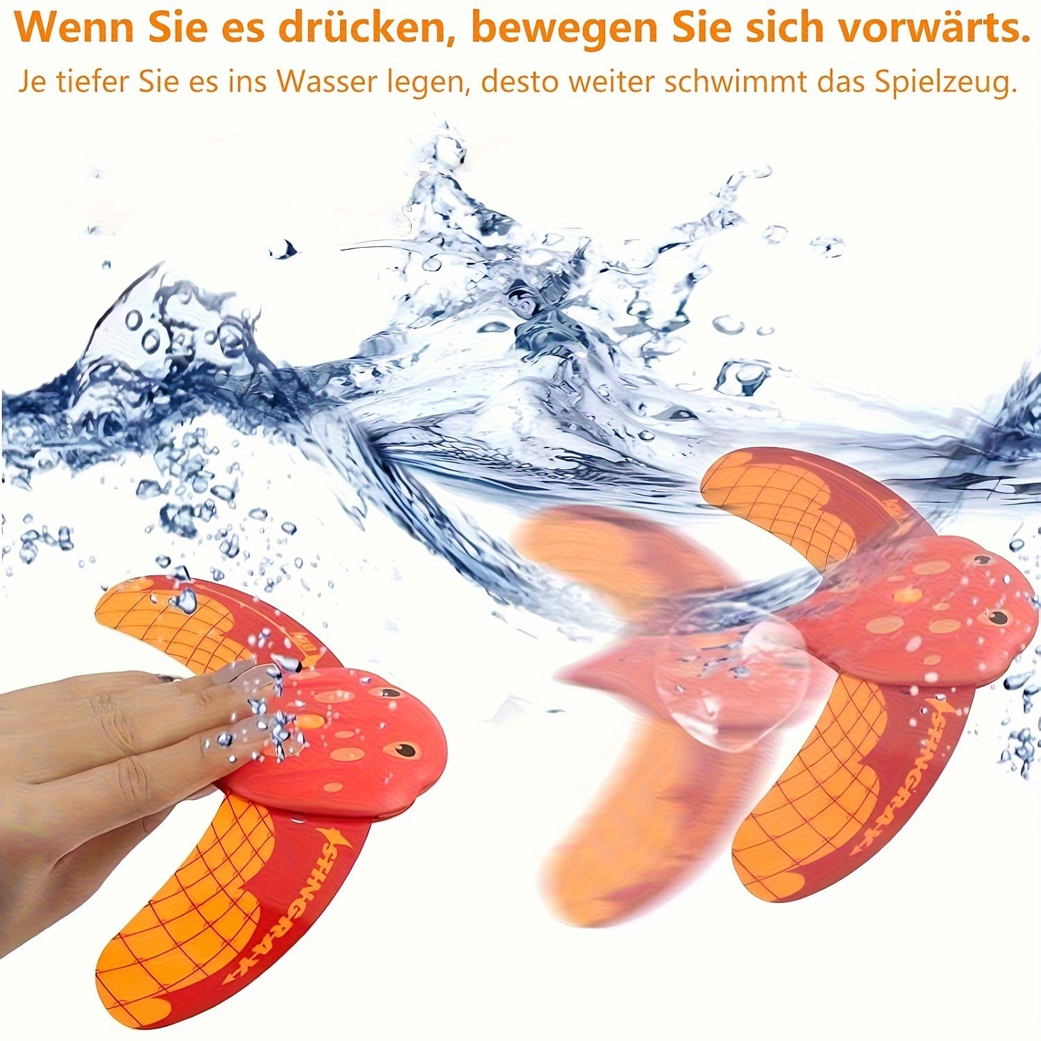 2 Stuks Wateraangedreven Rog Zwemspeelgoed | Duik- en Strandset voor Kinderen