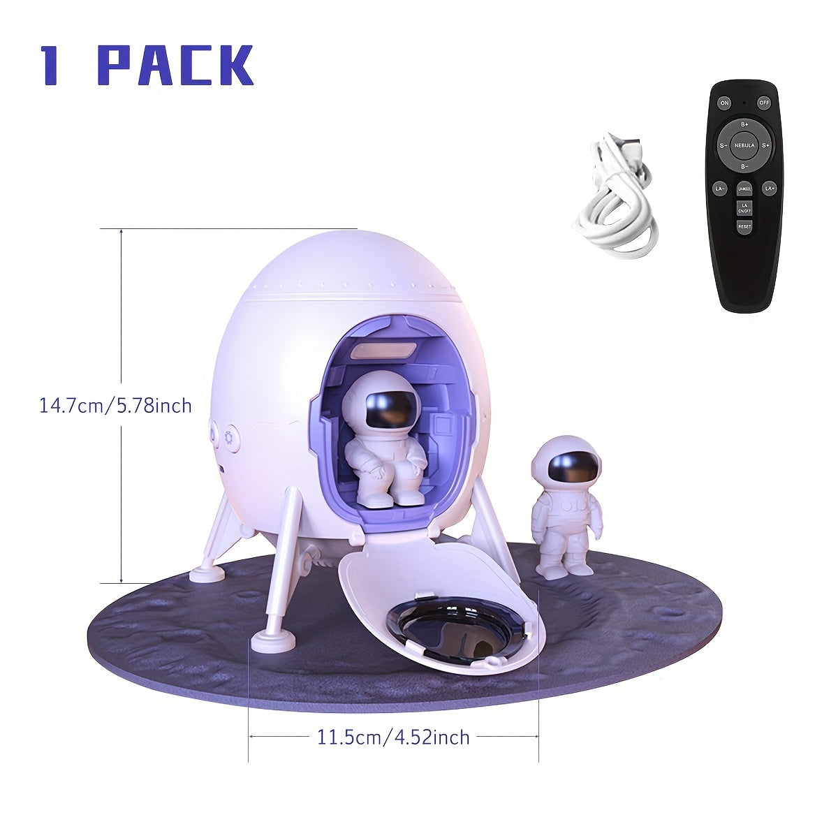 Astronaut Galaxy Licht Projector |  Plafond Nachtlampje met Timer, Voor Slaapkamer