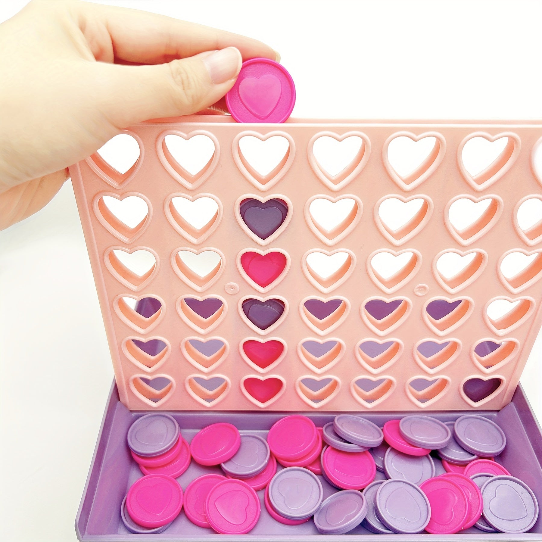 Draagbaar Vier-op-een-Rij Spel | Opvouwbaar Reisspel voor 2 Spelers