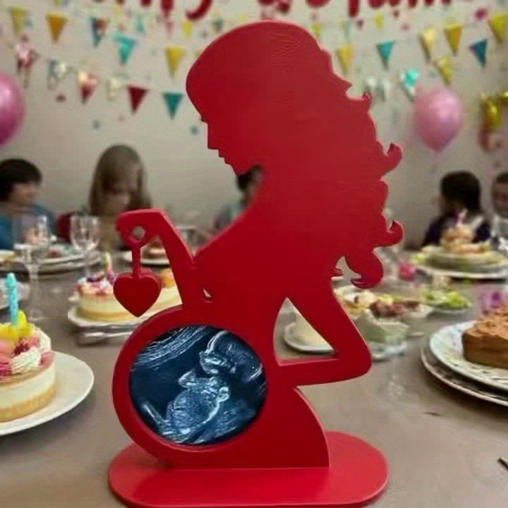 Echografie fotolijst boho stijl | Zwangerschap souvenir