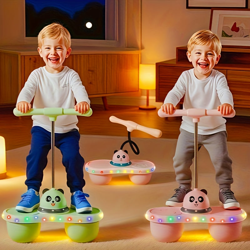 Lichtgevende Pogo Jumper voor Kinderen en Tieners vanaf 6 Jaar - Balans en Spring Speelgoed met Verlichte Wielen voor Jongens en Meisjes - Actief Buitenspeelgoed