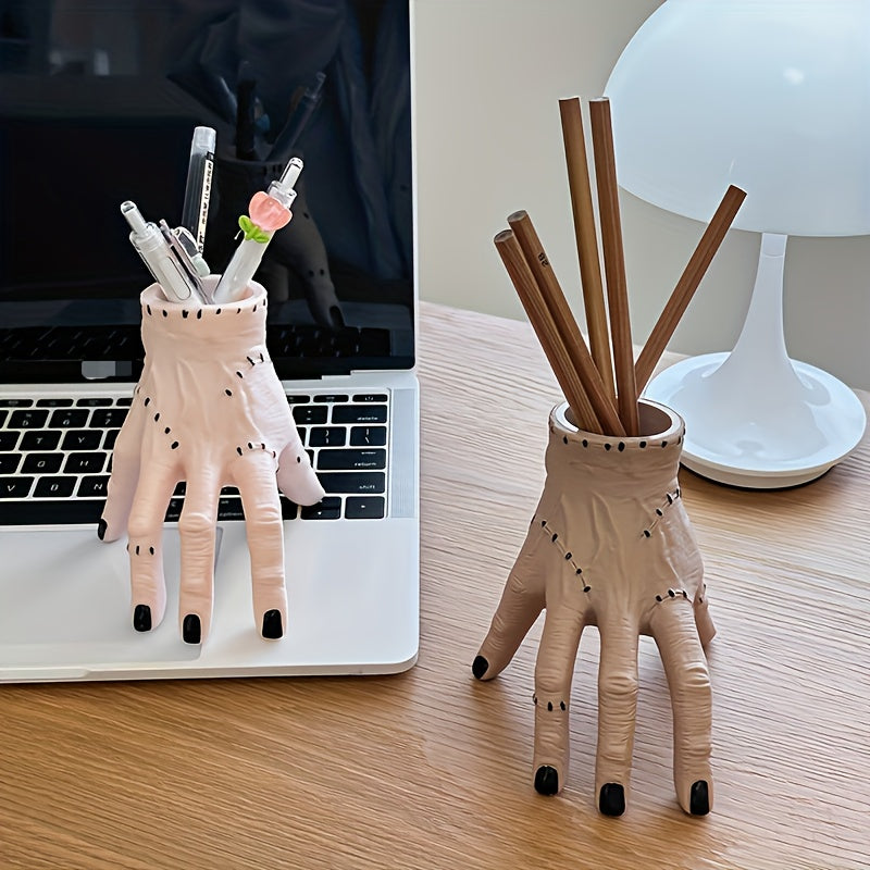 Gothic Handen Pennenhouder Bureau Organizer - Donkere Esthetiek Decoratie voor Kantoor en Thuis