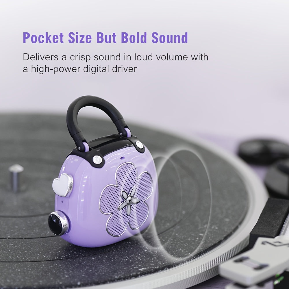 Mini Bluetooth Speaker voor Kinderen en Volwassenen - Draagbare Draadloze Luidspreker met Retro Design - 5W Krachtig Geluid MP3 Speler - Leuk Cadeau voor Meisjes