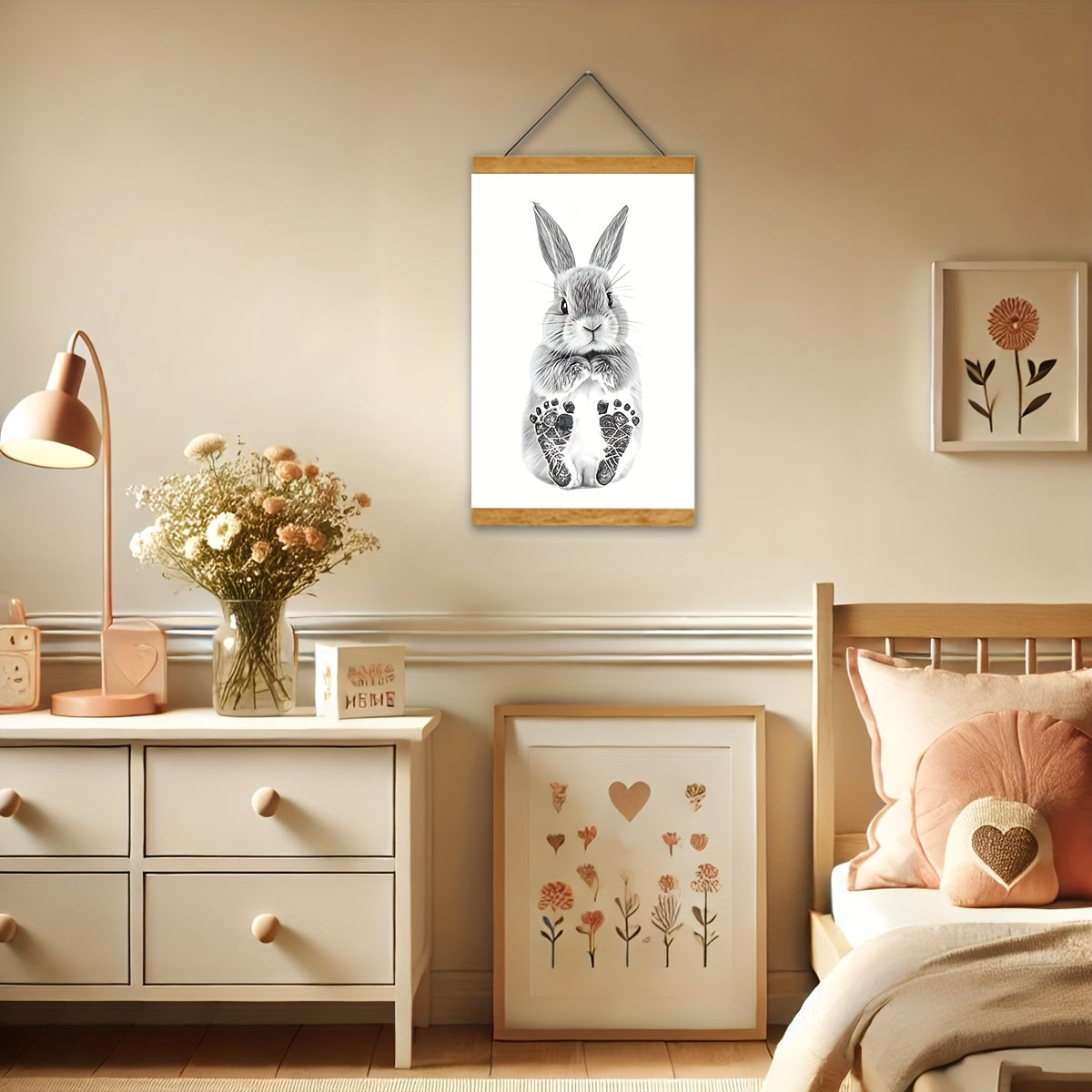 1 Set Voetafdruk Herinneringskit | DIY Baby Hand- en Voetafdruk met Fotolijst