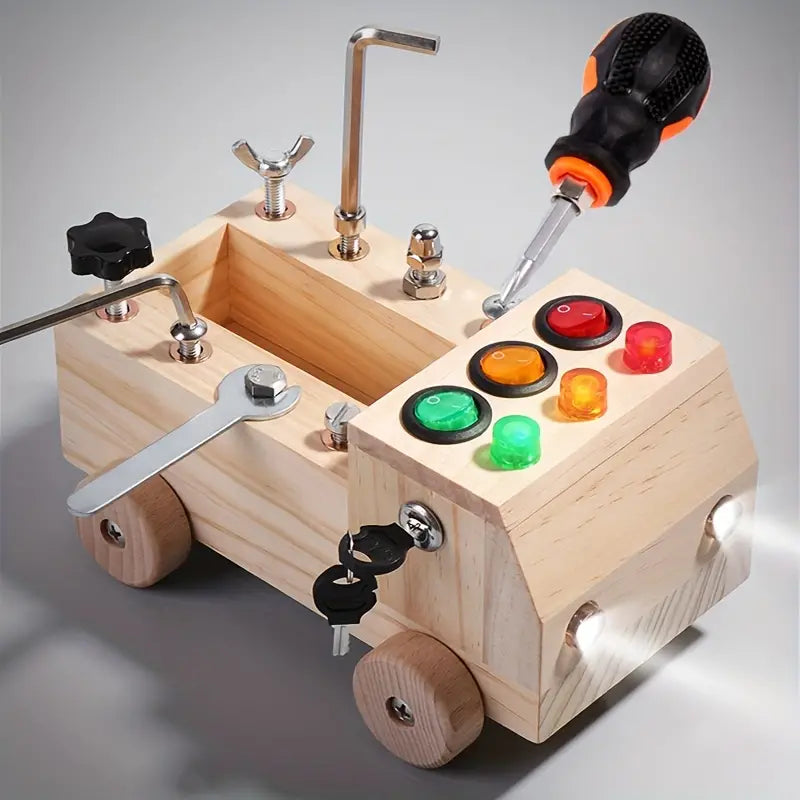 Montessori Bord met 6 LED's en 8 Bevestigingsschroeven Set