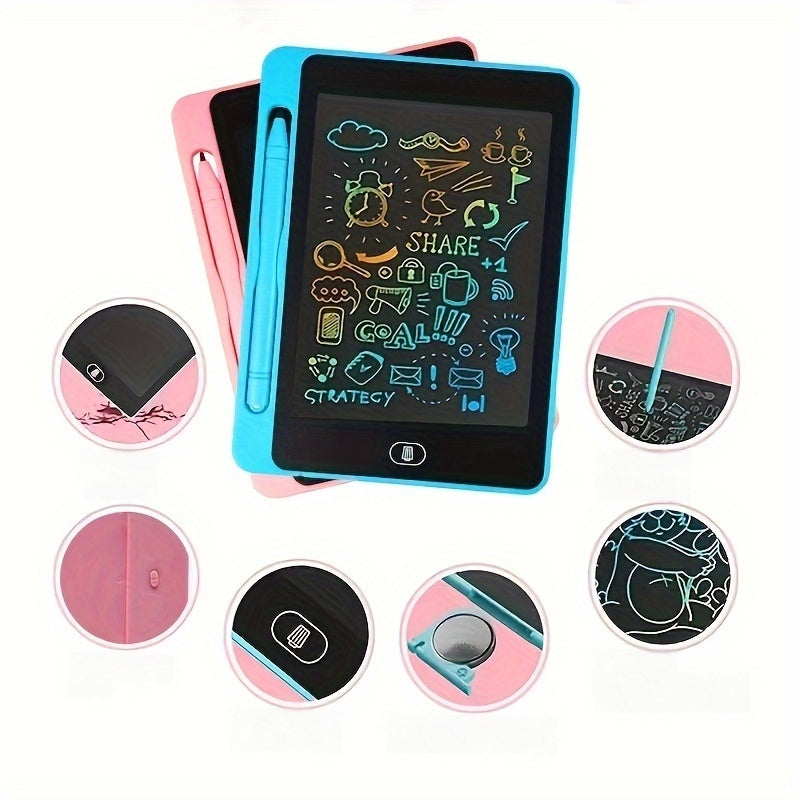 6.5" LCD Teken Tablet | Kleurenscherm | Educatief Doodle Bord | Voor Jongens & Meisjes | Halloween, Kerstcadeau