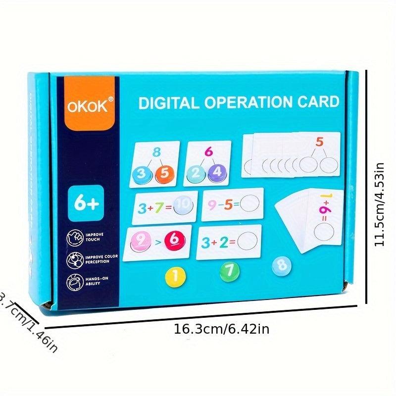 Leer spelenderwijs rekenen – Houten Wiskundekaarten voor peuters en kleuters