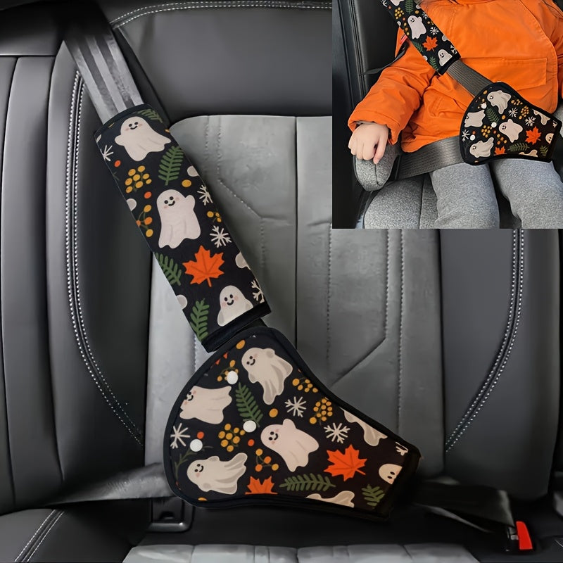 Zachte Autogordelbeschermers voor Kinderen en Baby's - 2 Stuks Gordelhoezen met Ruimte Thema voor Jongens en Meisjes - Comfortabele Gordelbescherming voor in de Auto