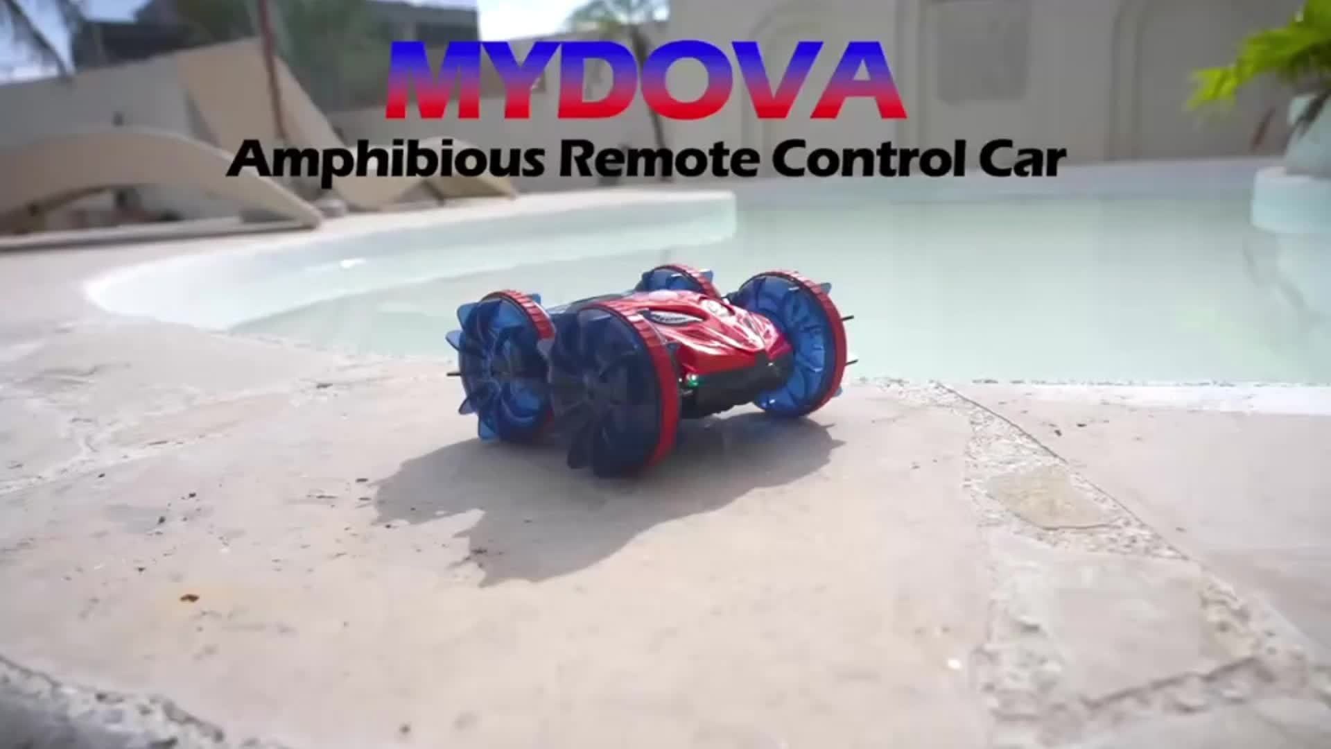 Amfibische RC auto | 4WD monstertruck boot 360° stunt 8-12j