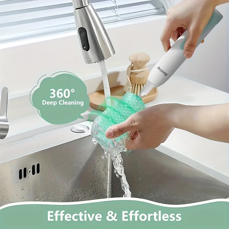 Elektrische Flesborstel met UV Sterilisatie | Multifunctionele Teats Organizer | Perfect Reinigingsset voor Moeders | Kerst- & Feestdagen Cadeau