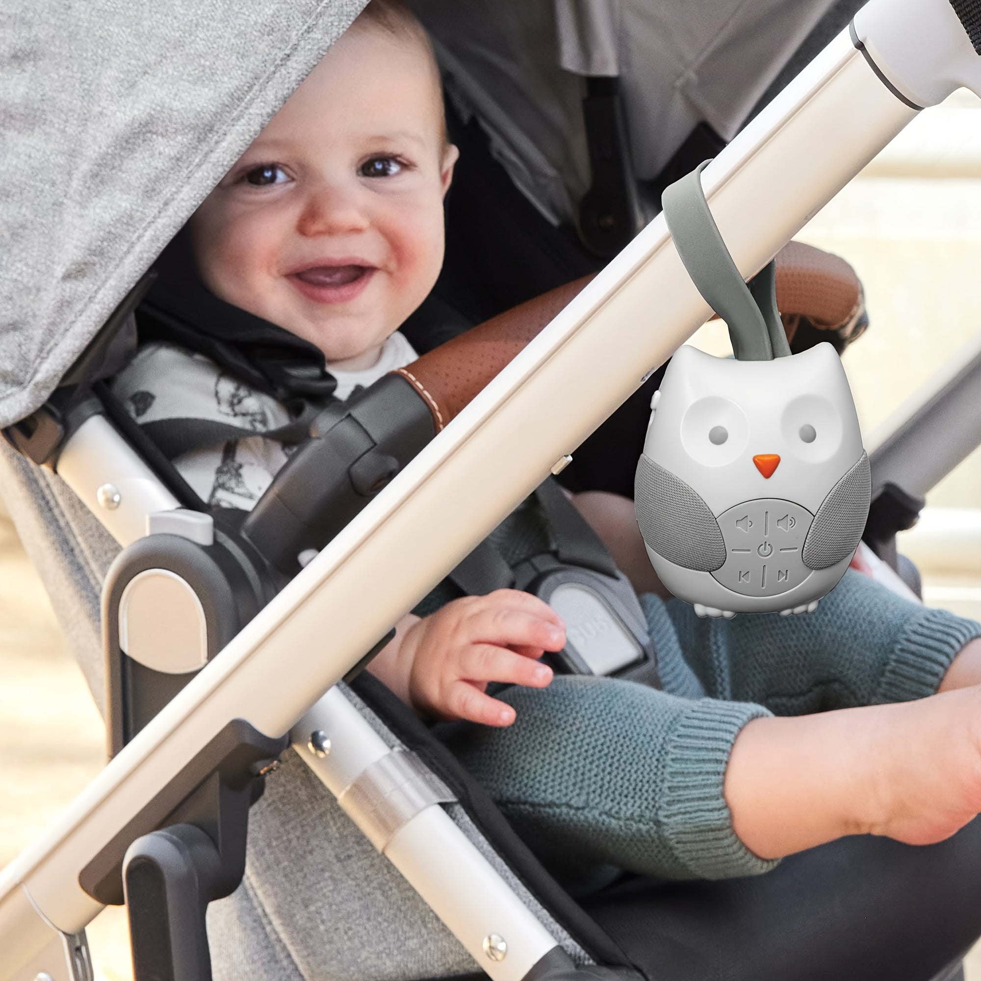 Draagbare Slaaphulp voor Baby's Bedje en Wieg - Muzikale Susser met Kalmerende Geluiden voor Jongens en Meisjes vanaf 3 Maanden - Onmisbaar Kraamcadeau