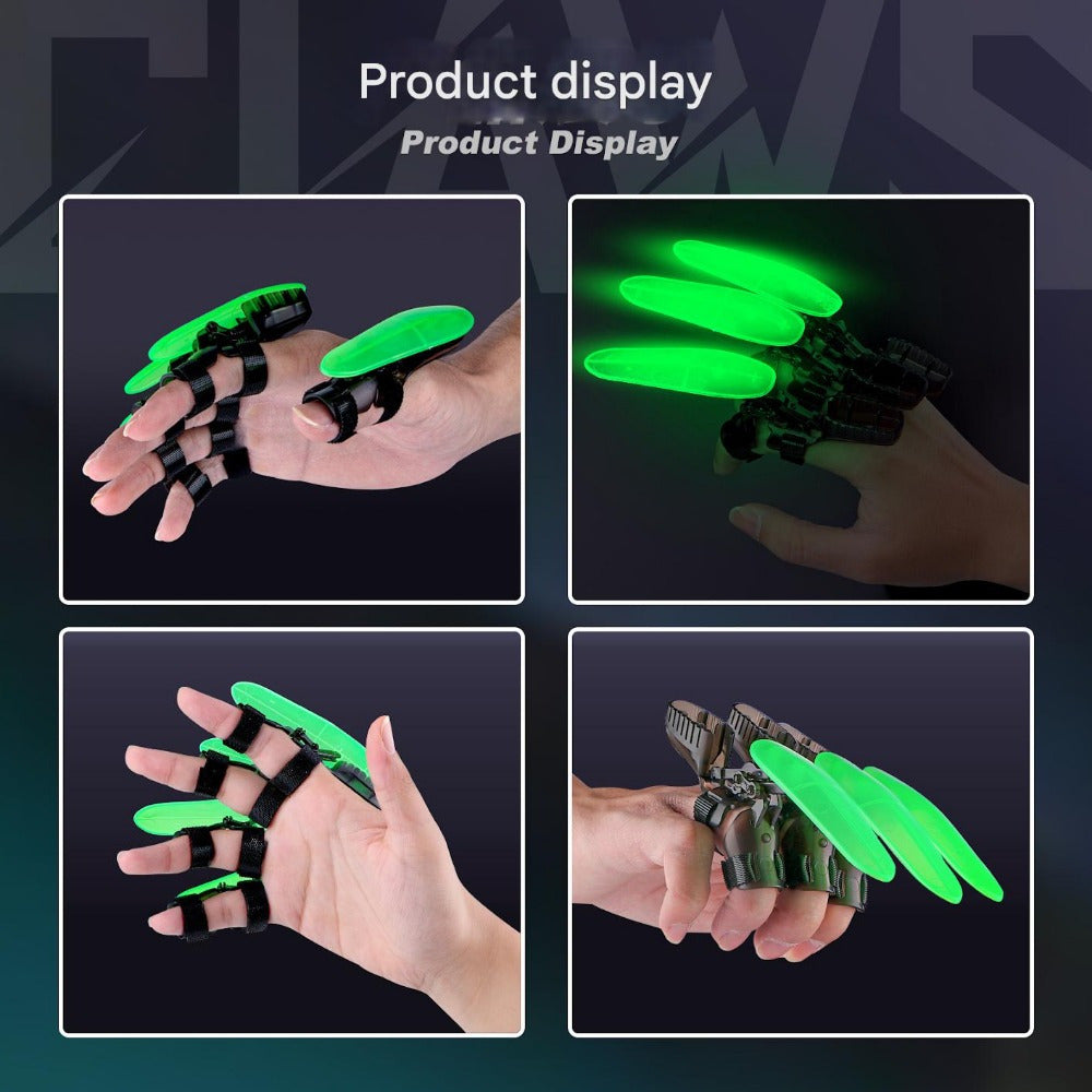 Glow Vingernagels | Mechanische Lichtgevende Speelgoedklauwen voor Fantasierijk Spel