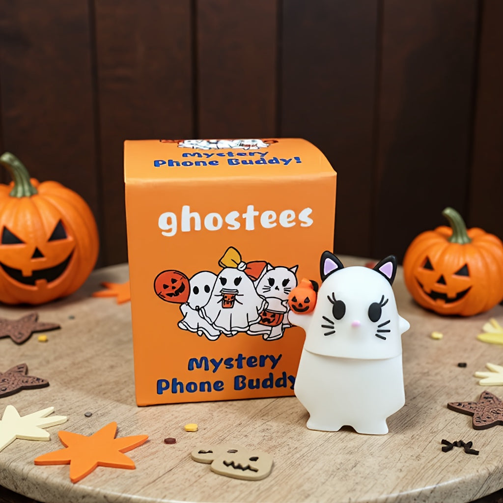 Spookje Halloween Telefoonversiering | Leuke Stick-On Decoratie voor Smartphone of Tablet