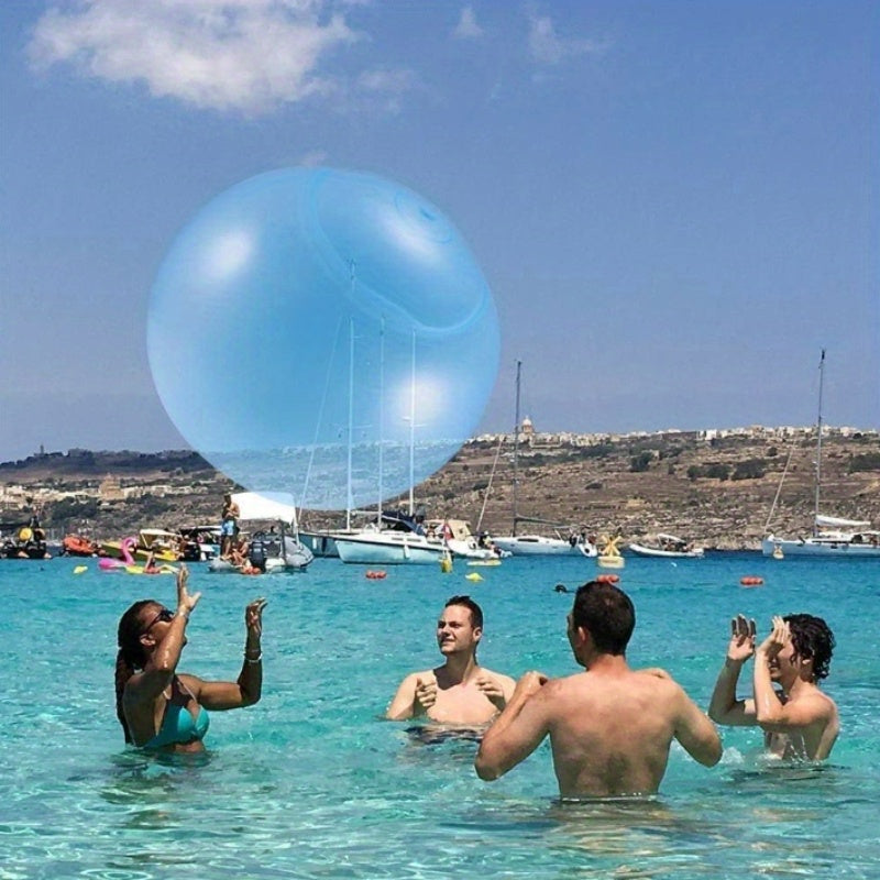 Set van 3 Gigantische Bubbelballen – TPE Opblaasbare Waterballen, Blauwe Geleiballen | Voor Waterparken & Pretparken | Elektronisch Onbelast Waterspeelgoed
