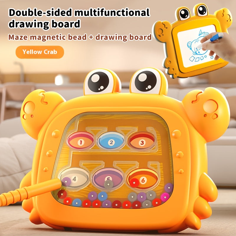 Dubbelzijdig magnetisch doolhof & tekenbord - educatief speelgoed 3-6 jaar