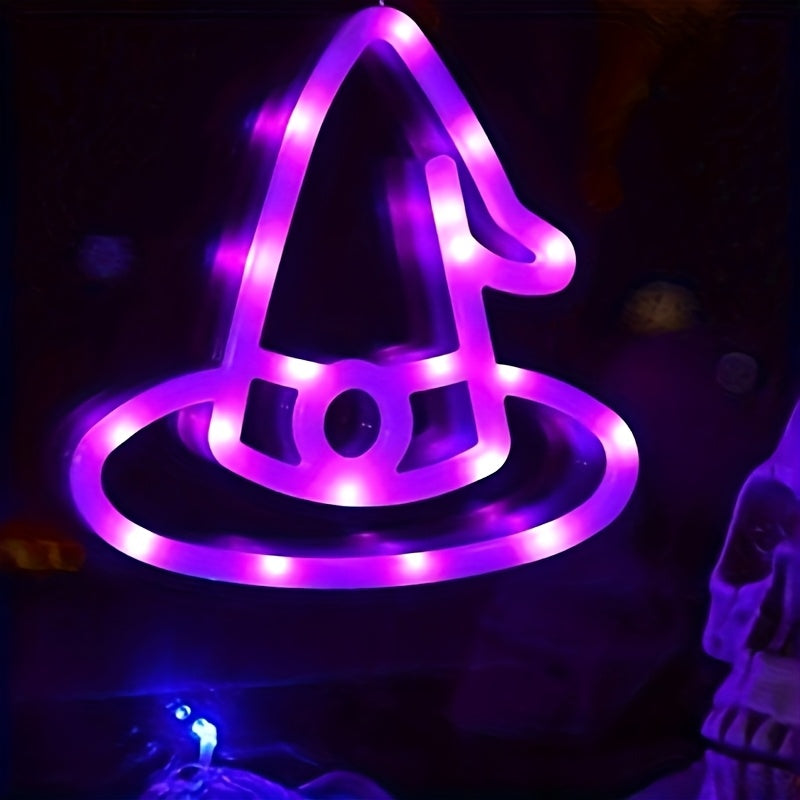 3 stuks Halloween LED lichtsnoer | Pompoen, huis & hoed decoratie, batterijen aangedreven