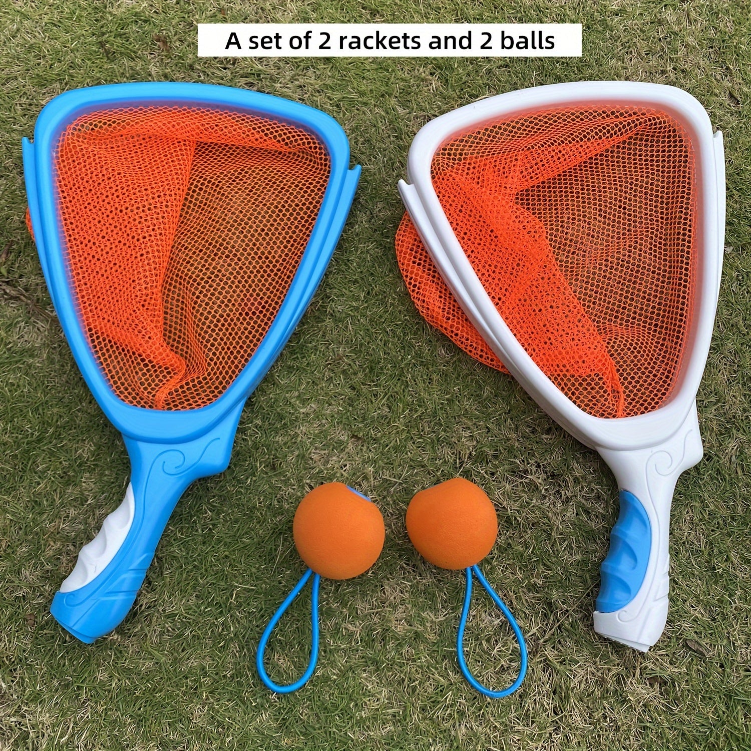 Actief Vangspel voor Kinderen vanaf 3 Jaar - Buitenspeelgoed Set met 2 Rackets en Ballen voor Jongens en Meisjes - Werp- en Vangspel voor in de Tuin of op het Strand