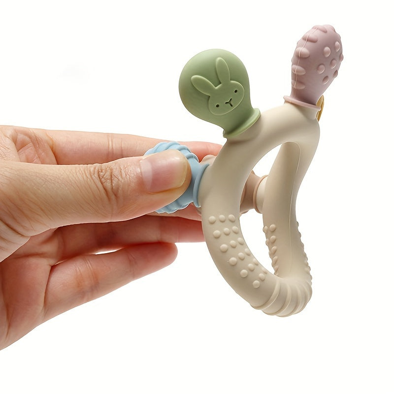 BPA-vrije Baby Siliconen Bijtringen | Schattige Siliconen Tandjesring | Babyaccessoires met Zachte Textuur | Geschikt voor Jongens en Meisjes | Perfecte Cadeau