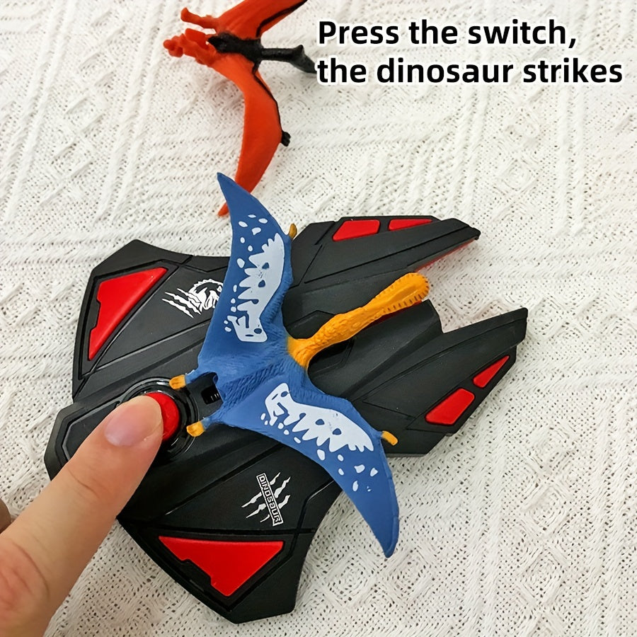 Dino Launcher Speelgoed | Handmatige Vliegende Dinosaurus voor Buitenspeelplezier
