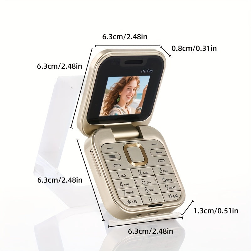 Mini klaptelefoon 2G | Dual sim opvouwbaar toestel