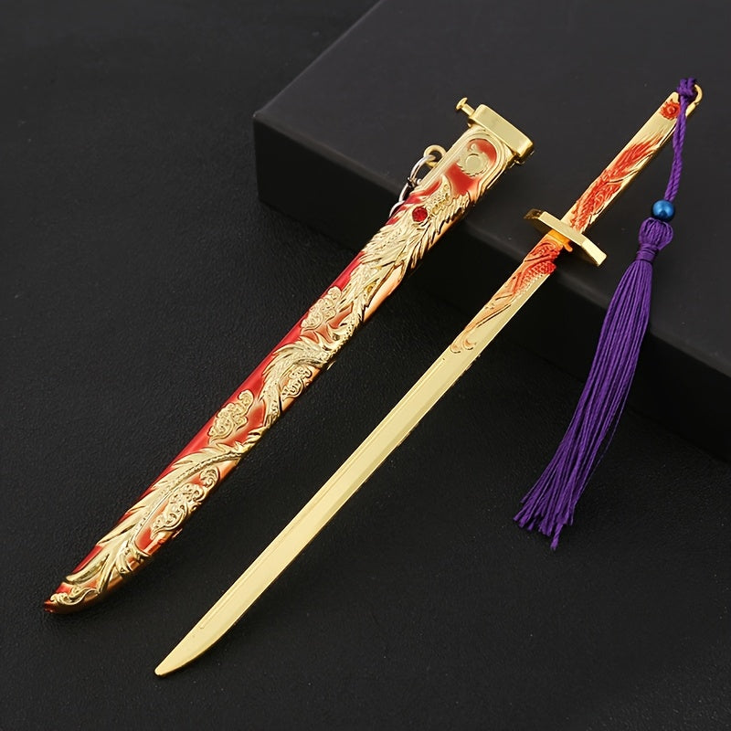 Mini Zwaard Sleutelhanger | Zinklegering Model | 22 cm | Cadeau