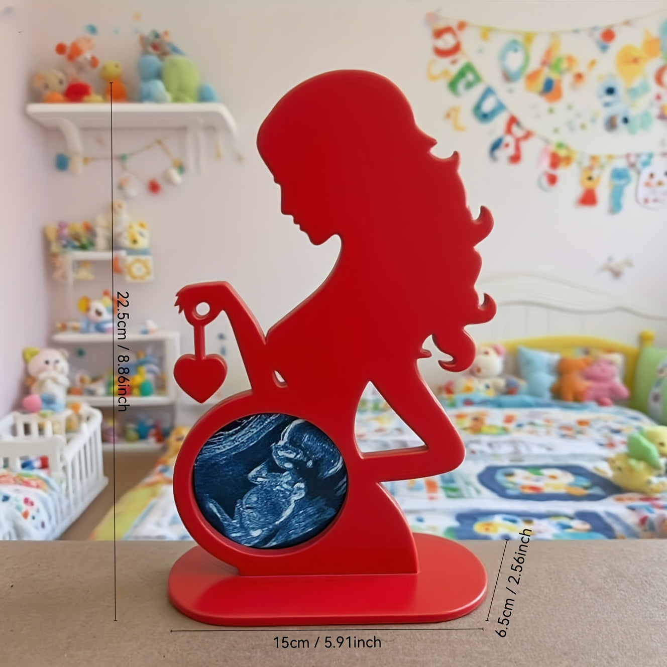 Echografie fotolijst boho stijl | Zwangerschap souvenir