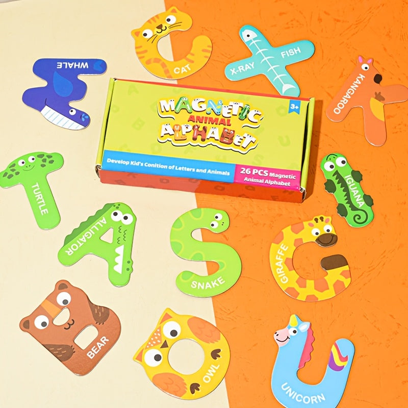 Magnetische Woordpuzzel | Educatief Spel met Dierenletters, Ideaal Cadeau