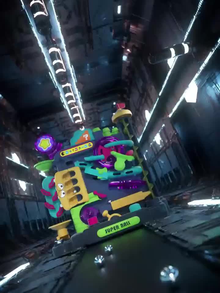 Knikkerbaan Speelgoed | STEM Baan met Tandwielen & Obstakels