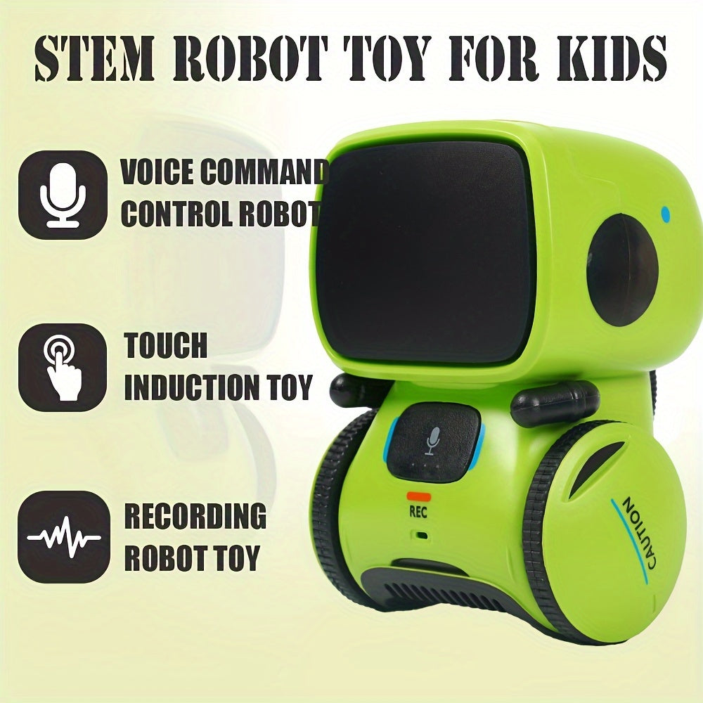 Halloween interactieve robot met intelligente spraakfunctie - Mini robot met touch- en dialoogfunctie, opname en stemverandering, kinderspeelgoed voor kerstcadeau