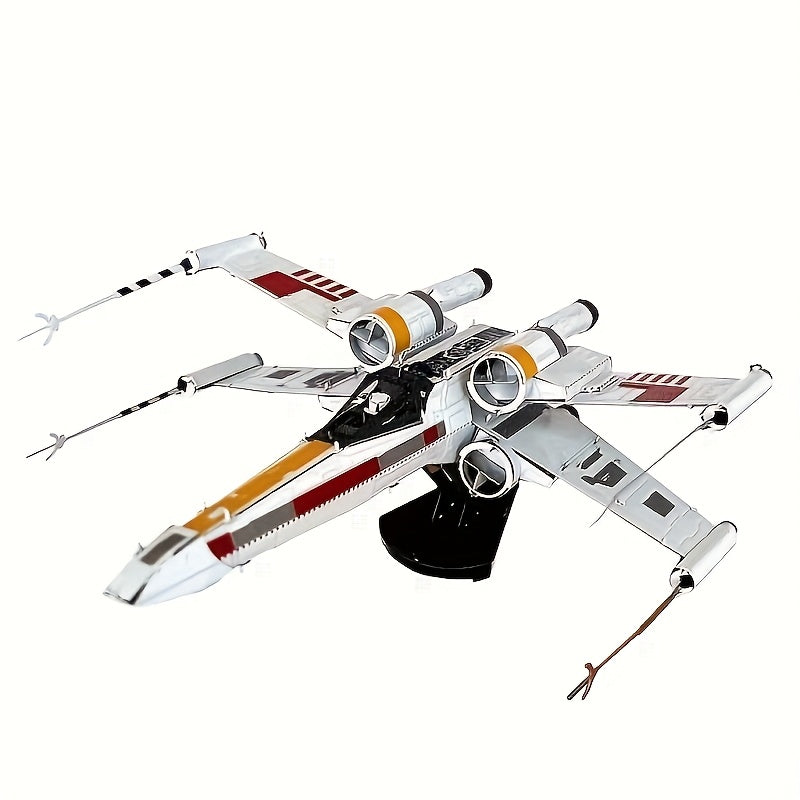 3D Metaalpuzzel X-Wing Starfighter – Moeilijke Bouwset voor Volwassenen, Educatief Cadeau voor Mannen