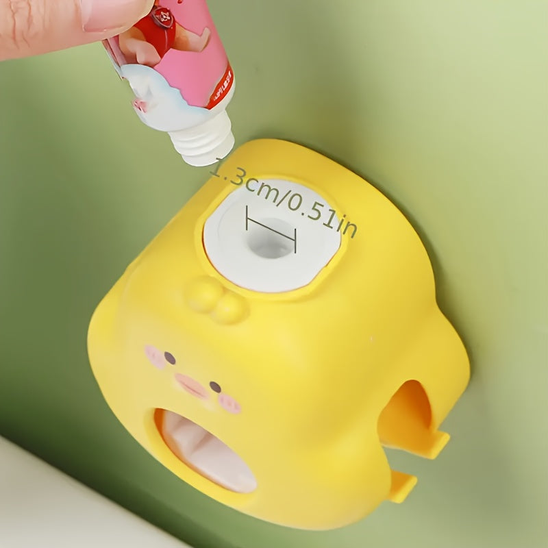Tandpasta dispenser & tandenborstelhouder - schattig eend ontwerp