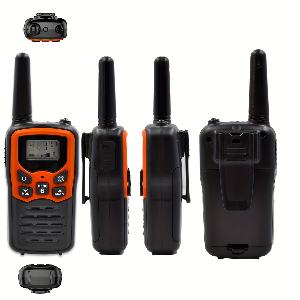 2-Pack Walkie Talkies | 8KM Bereik, LCD, Outdoor Kamperen