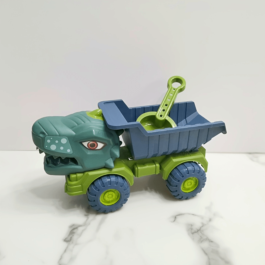 Dinosaurus Graafmachine Speelset | 26.4cm Groot Bouwvoertuig van ABS | Handmatig Speelgoed met Duwfunctie | Ideaal Cadeau voor Jongens