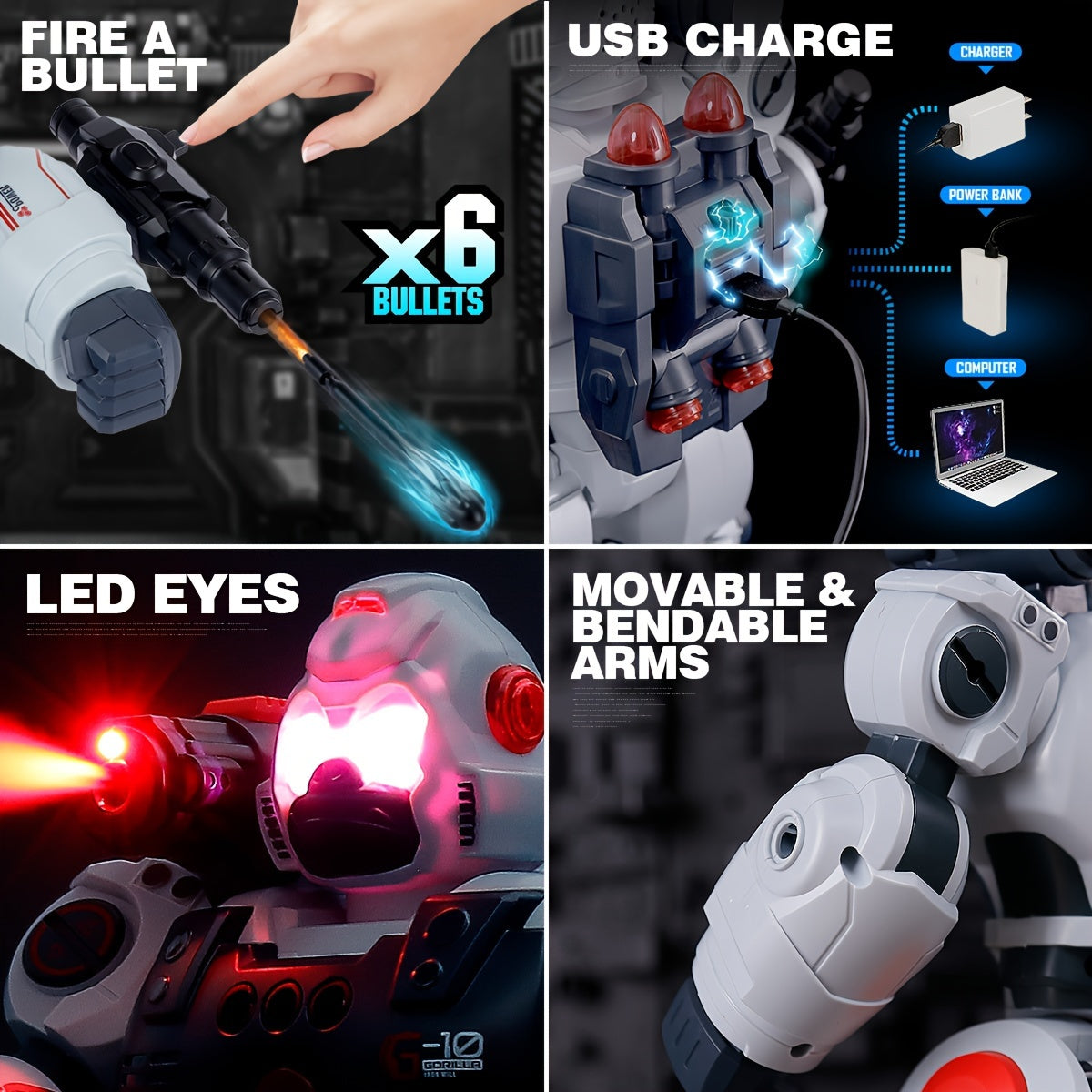 Afstandsbediende Sprayrobot met Gebaarherkenning en Programmering - Cadeau voor Kerst & Halloween