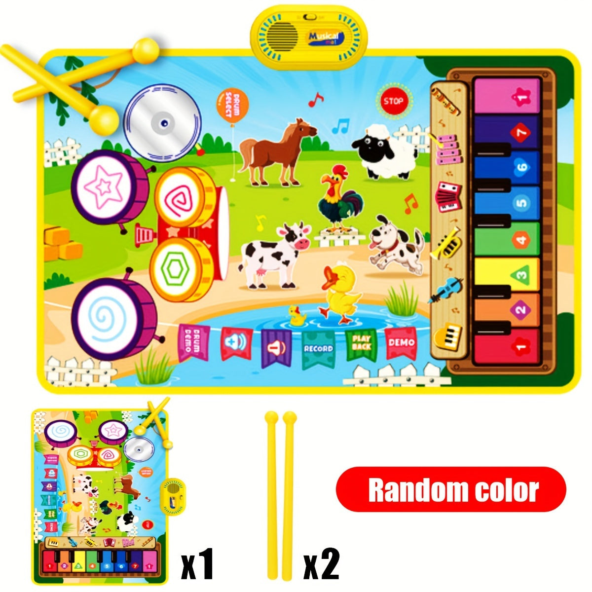 Interactieve Muzikale Pianomat voor Kinderen – Zachte Kleurrijke Keyboard Speelmat