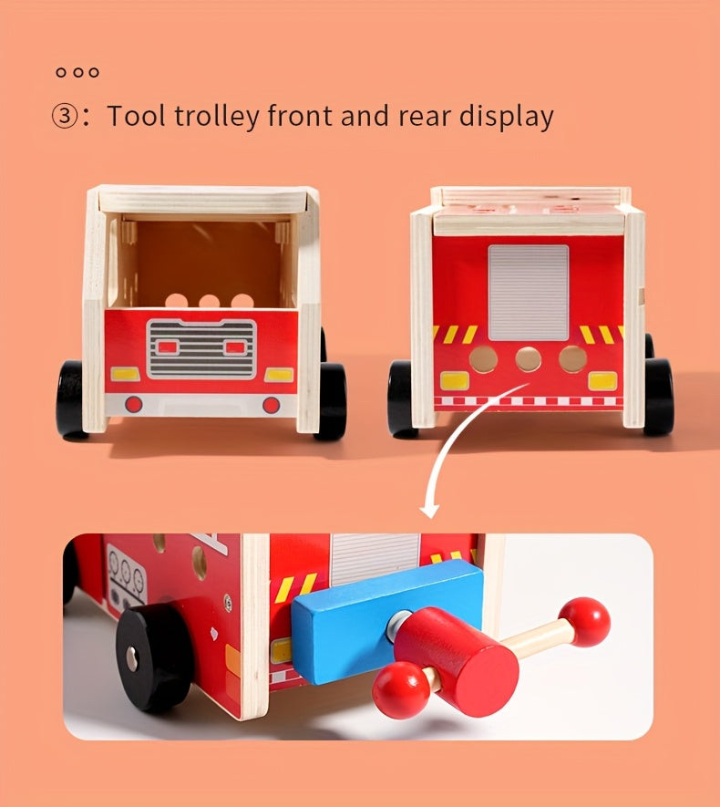 Houten gereedschapsbox|DIY schroef- & moerspeelgoed voor kinderen