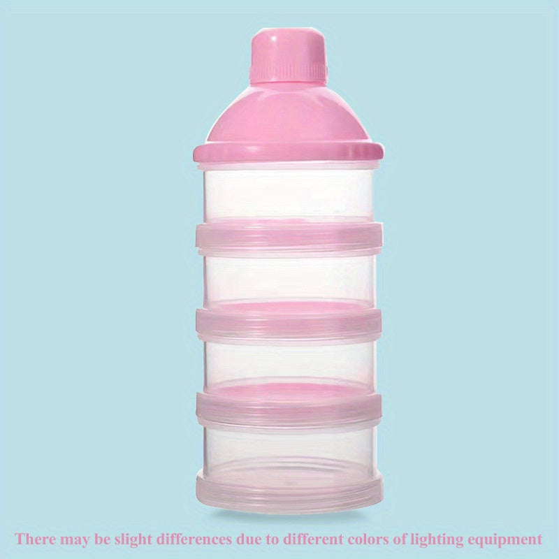 Draagbare Melkpoederdispenser | 4 Lagen Melkpoeder Container Snack Organizer voor Babyvoeding en Reizen