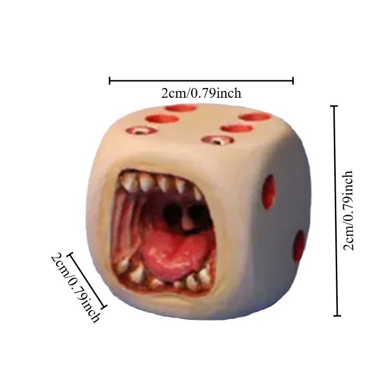 Set van 5 demonendobbelstenen - Creatieve decoraties en originele cadeaus.