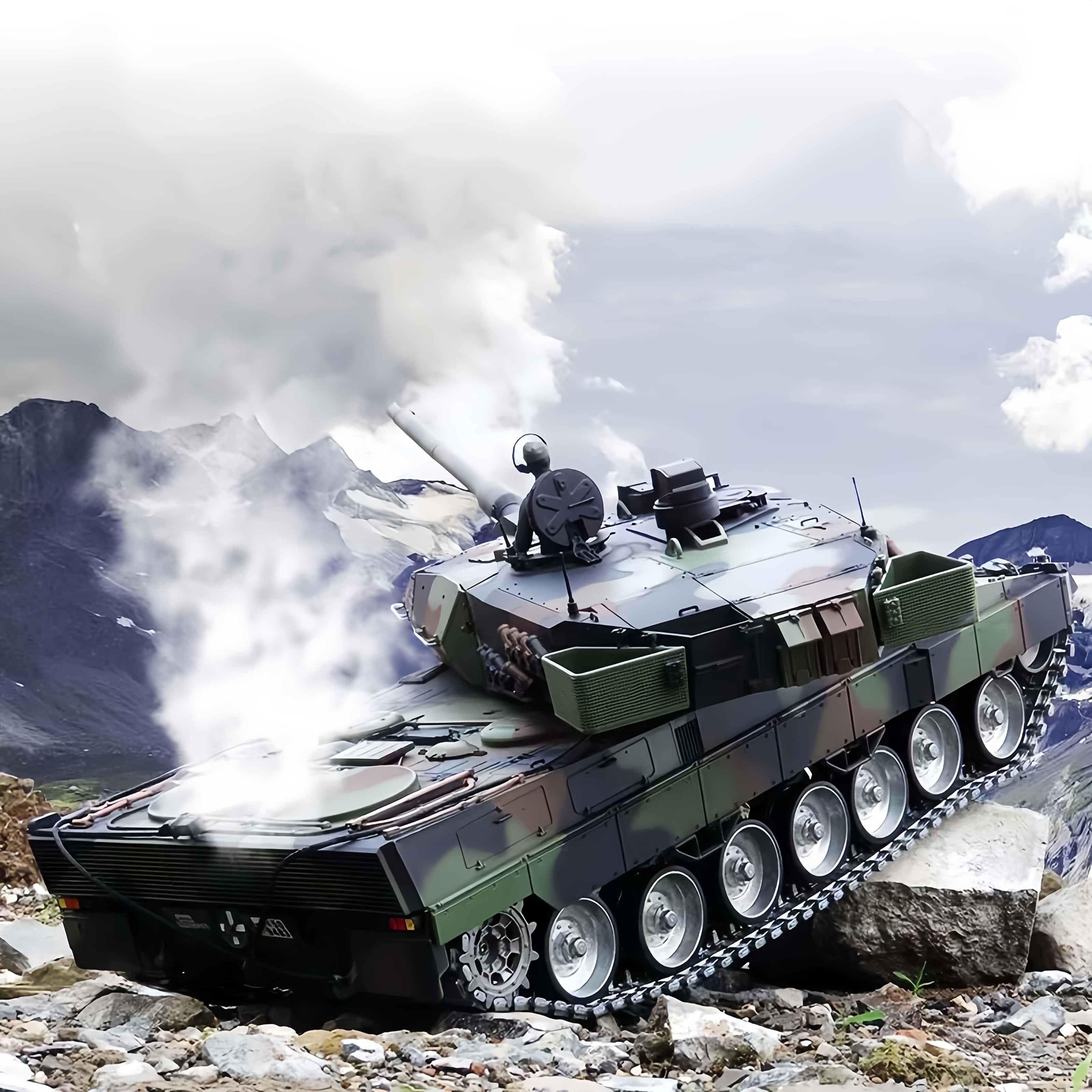 1/16 RC Tank met Infrarood Afstandsbediening | Realistische Beweging, Metalen Schommelarm, Torsiestangophanging en Hoge Snelheid Sturen - Compatibel voor Militaire Simulatie, Spelletjes en Verzamelaars
