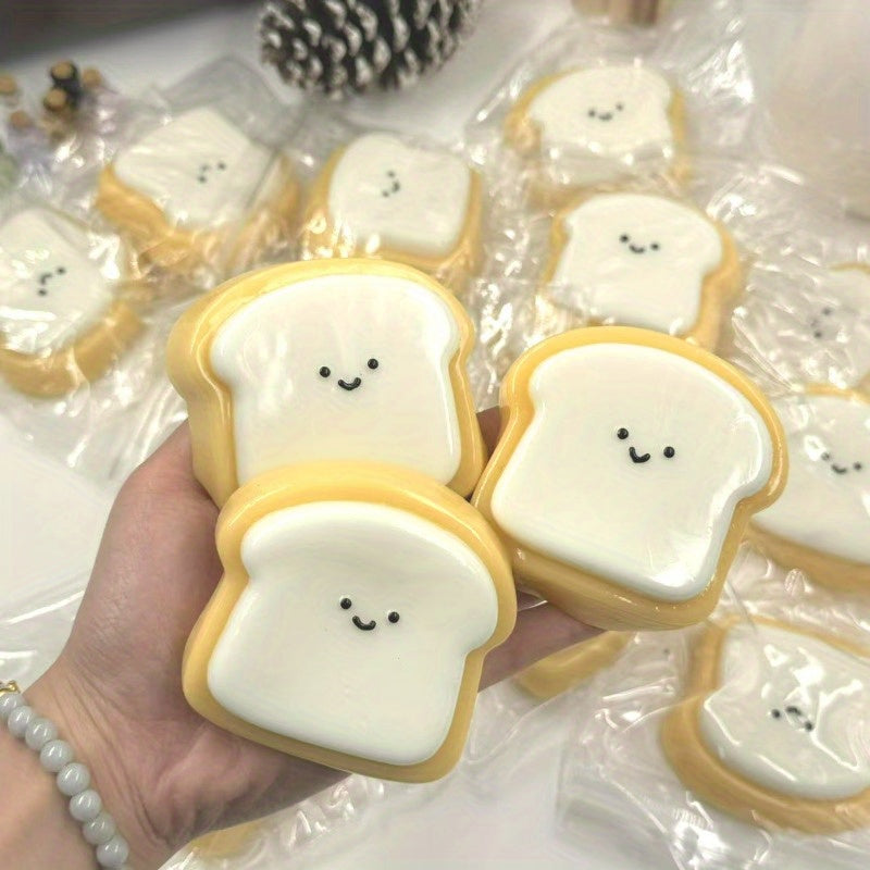 Squishy toast speelgoed | Stressbal knijpspeelgoed kawaii