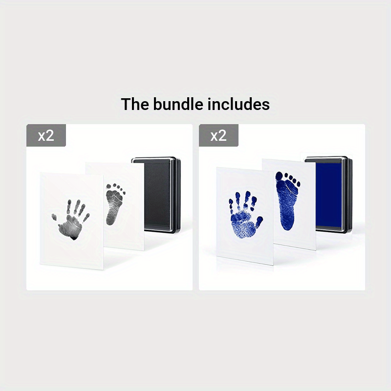 Tijdloos Doe-Het-Zelf Hand- en Voetafdruk Kit | Koester Waardevolle Herinneringen Perfect voor Babyshowers, Kerstcadeau Idee