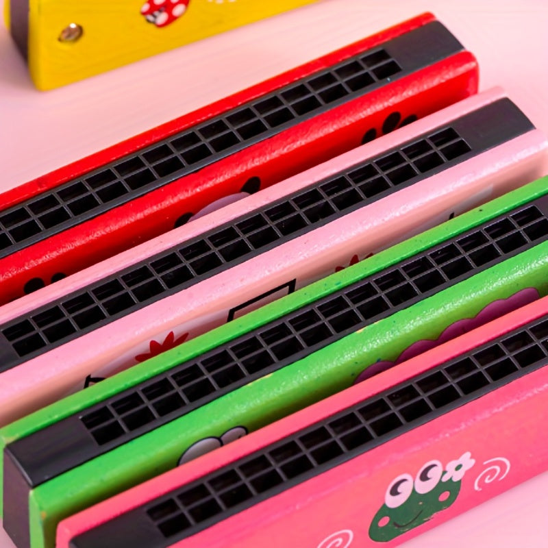 1x Mondharmonica Speelgoed | 16-Gaats Muziekinstrument voor Kinderen & Beginners (Willekeurige Kleur)