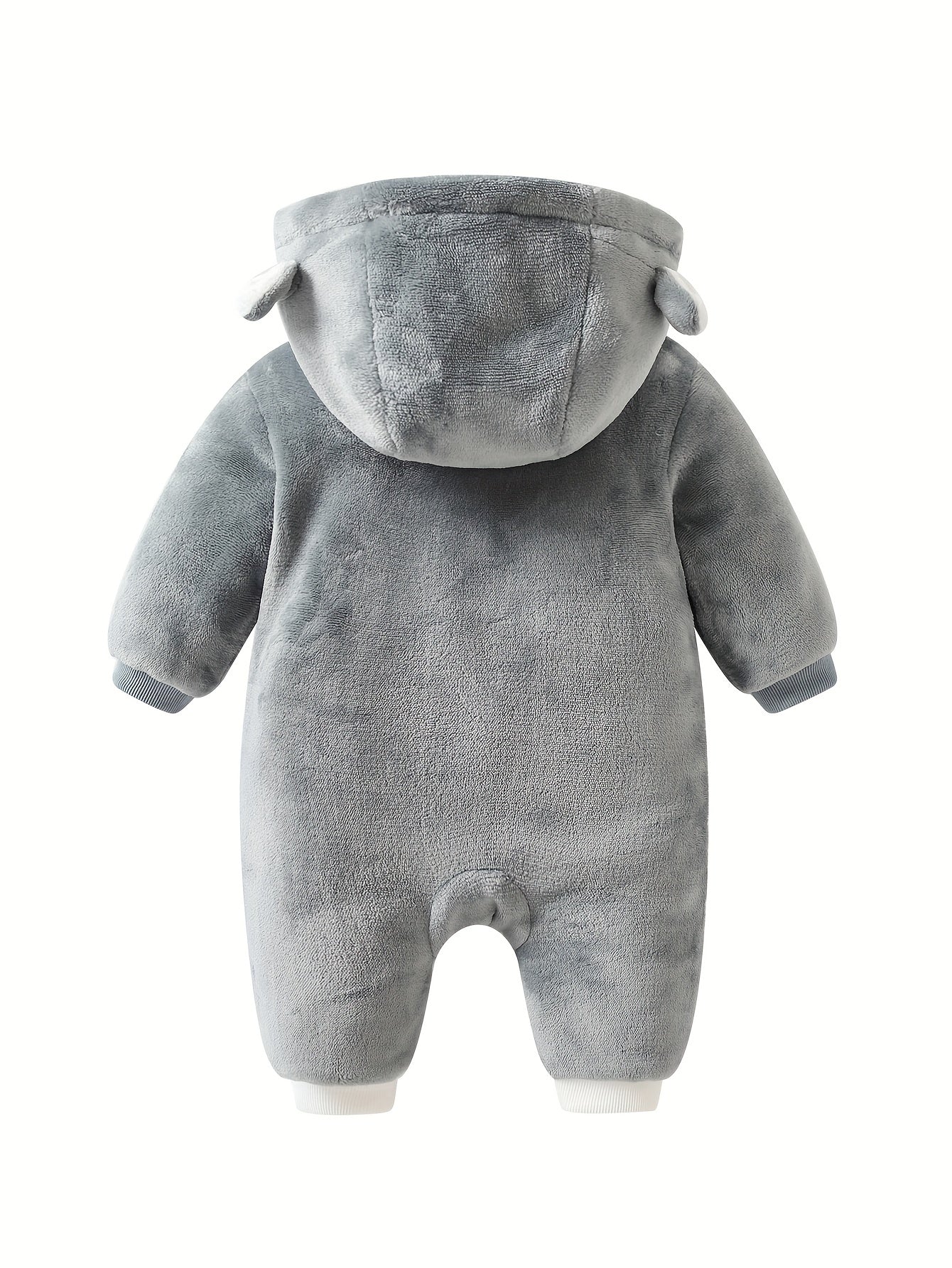 Schattige Beer Vormige Flanellen Romper | Peuter Kleding Onesies Gezellige Buitenkleding voor Herfst en Winter