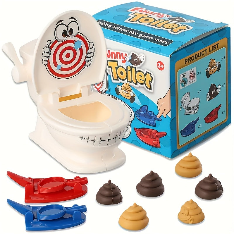 Toilet Schietspel | 2 Launchers + 6 Poepfiguren | Lollig Feestspel voor Kinderen