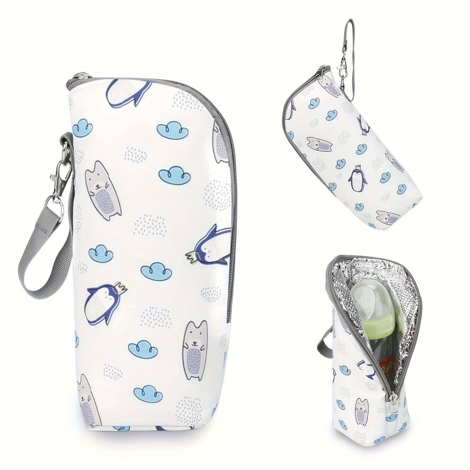 All-Terrain Geïsoleerde Mama Reistas | Compacte Tas met Soepel Rollende Wieltjes
