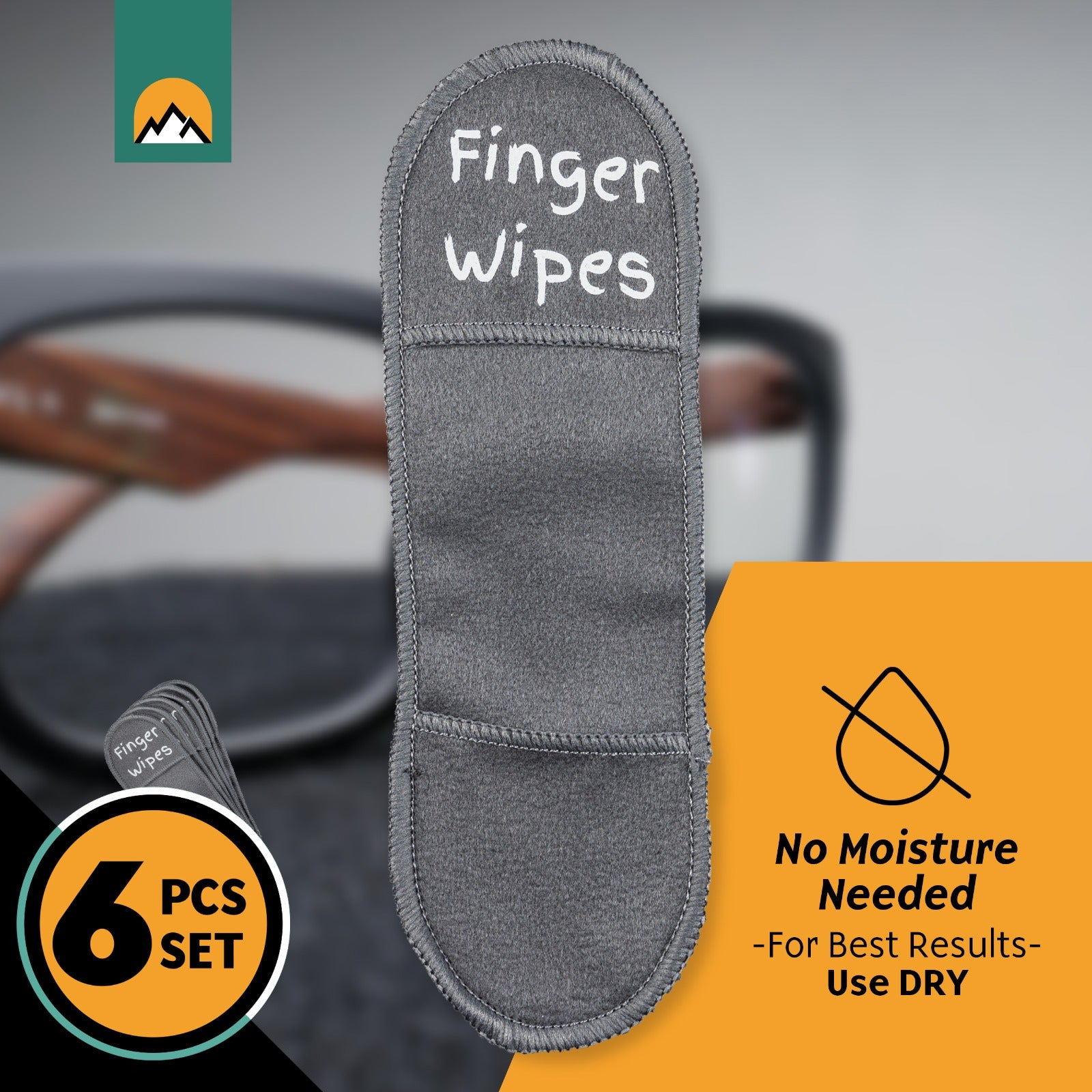 Set de 6 Chiffons de Nettoyage Réutilisables en Microfibre pour Lunettes - Nettoyeur d'Objectifs et Écrans