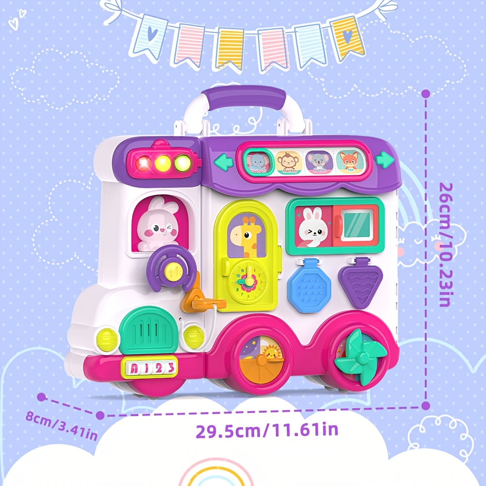 Baby Muzikale Busy Board | Educatief speelgoed voor kinderen van 1-2 jaar. Stimuleert fijne motoriek en sensorische vaardigheden. Ideaal als cadeau voor Kerst, Halloween en verjaardagen.