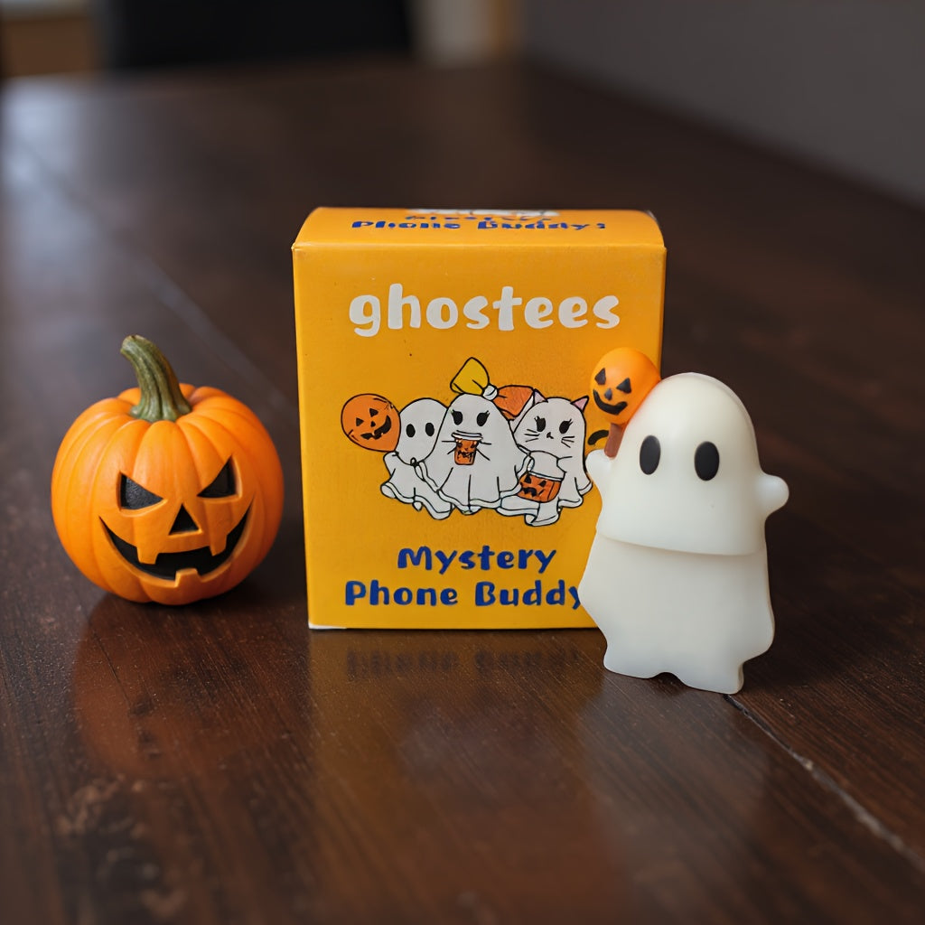 Spookje Halloween Telefoonversiering | Leuke Stick-On Decoratie voor Smartphone of Tablet