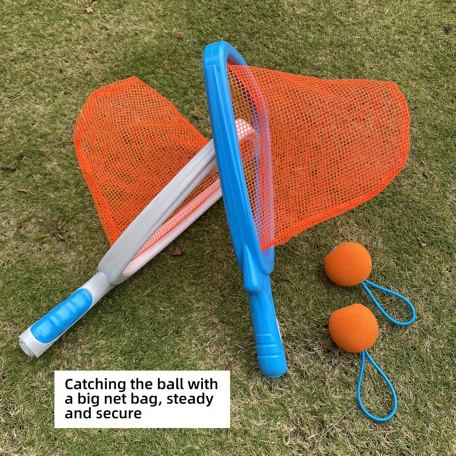 Actief Vangspel voor Kinderen vanaf 3 Jaar - Buitenspeelgoed Set met 2 Rackets en Ballen voor Jongens en Meisjes - Werp- en Vangspel voor in de Tuin of op het Strand